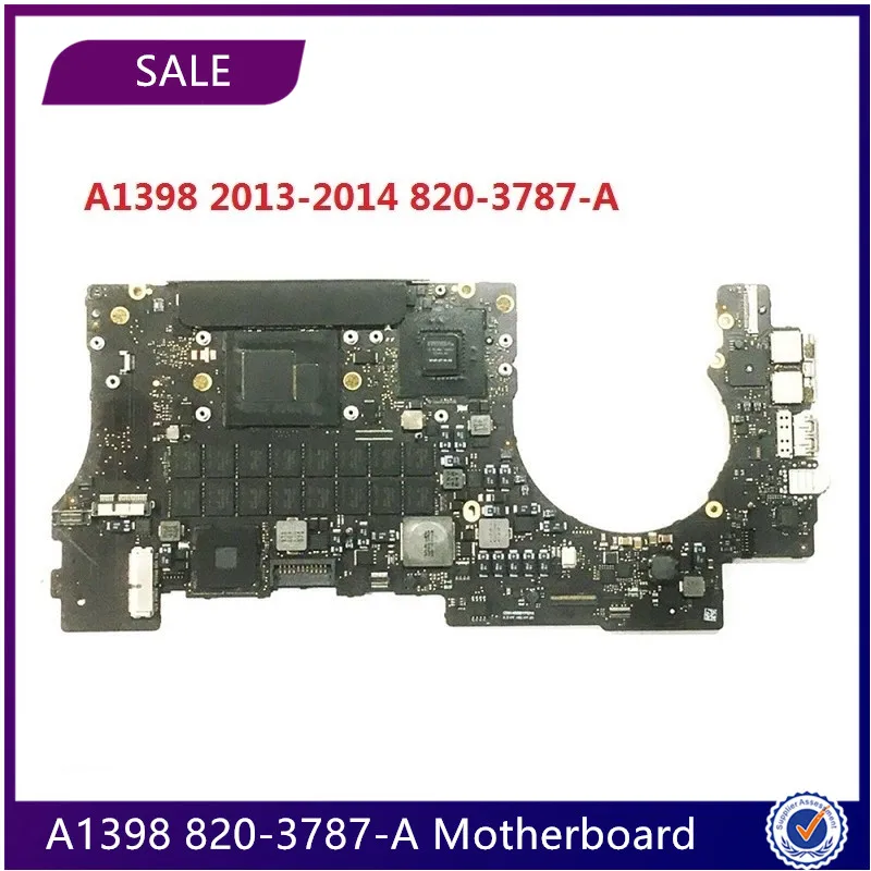 

Original Tested A1398 820-3787-A Motherboard for MacBook Retina 15"Late 2013 Mid 2014 Logic Board i7 2.3GHz 2.6/2.8GHz 16GB Rams