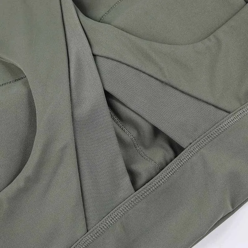 Бюстгальтер пуш-ап с высокой горловиной для фитнеса и тренировок женские ударные