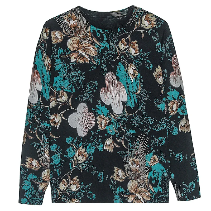 Женский теплый пуловер YISU с круглым вырезом и длинным рукавом Модный женский