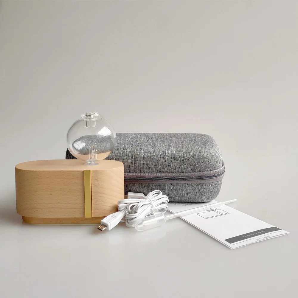 Арома эфирное масло диффузор небулайзер Дерево Мини Портативный безводный