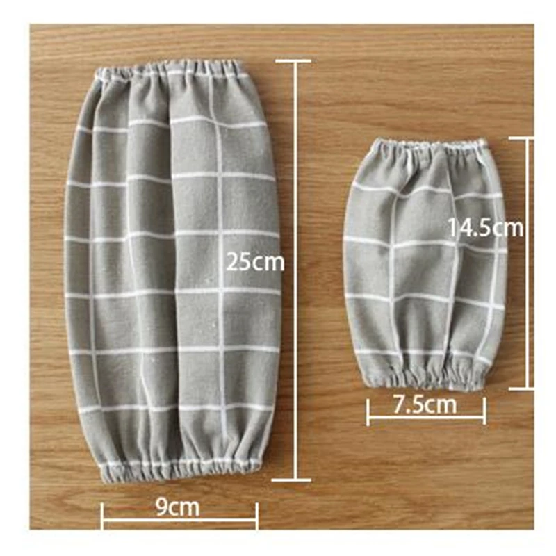 

Simple Cotton Linen Quality Kitchen Oversleeve Children and Adult Arm Sleeves Covers For Cooking Baking 1pair