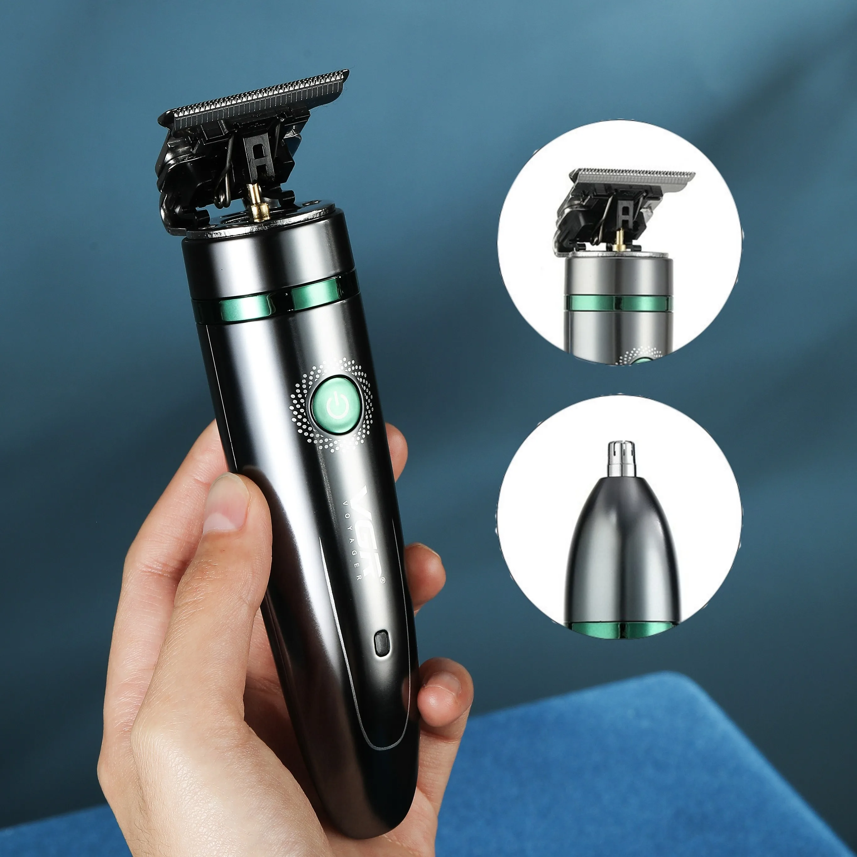 

Профессиональная машинка для стрижки волос для мужчин, триммер для волос в носу, 2 в 1, устройство для стрижки волос, искусственная машинка дл...