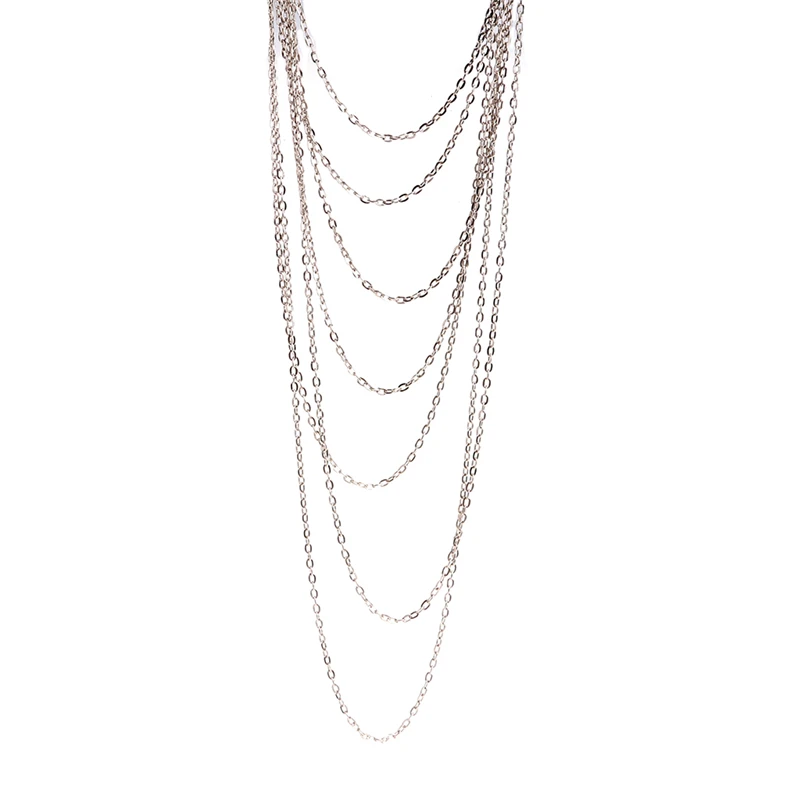 Винтажное популярное стильное многослойное женское ожерелье с несколькими