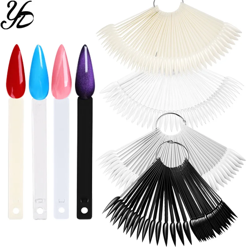 Искусственные ногти Yiday 40 цветной дисплей на шпильке острый кошачий глаз УФ Гель