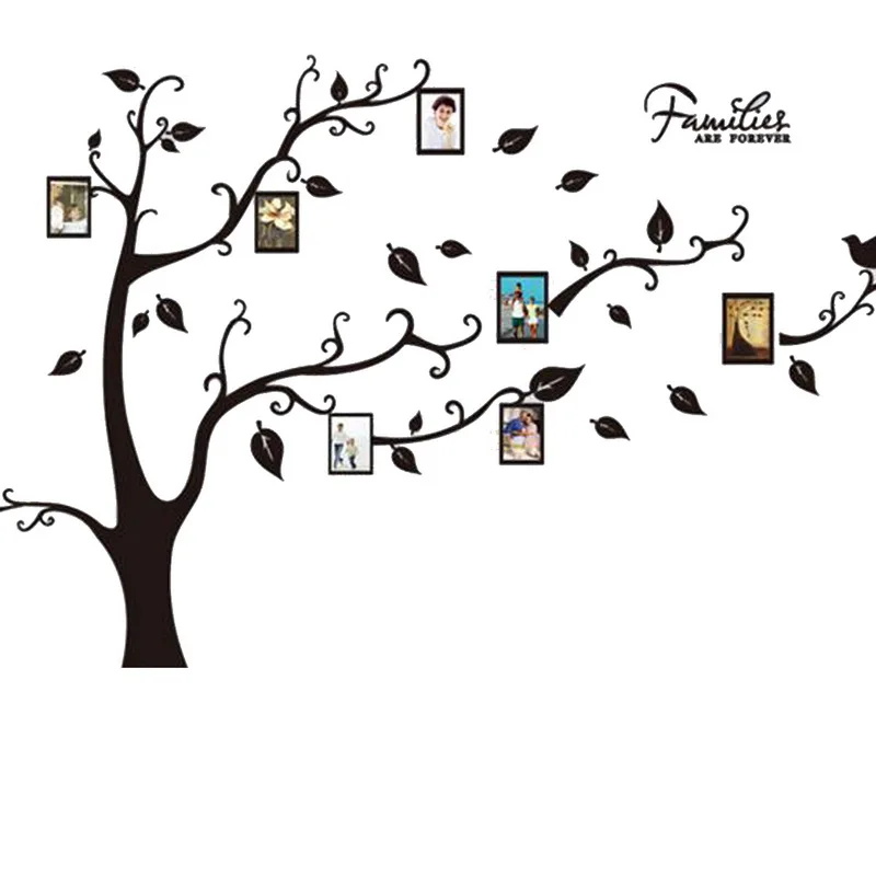 DIY Family Photo Frame Tree Wall Sticker Home Decor Living Room Bedroom Decals Poster Decoration Wallpaper | Дом и сад