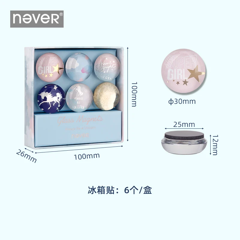 Никогда не Единорог доски Магнитные декоративные Стикеры Канцелярская кнопка