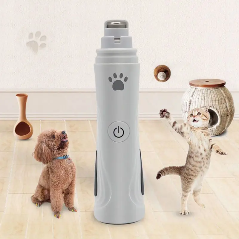 

Rechargeable LED Pet Dog Nail Grinder And Clippers 3-Speed Electric Pet Nail Trimmer Painless Paws Grooming Trimming Tool