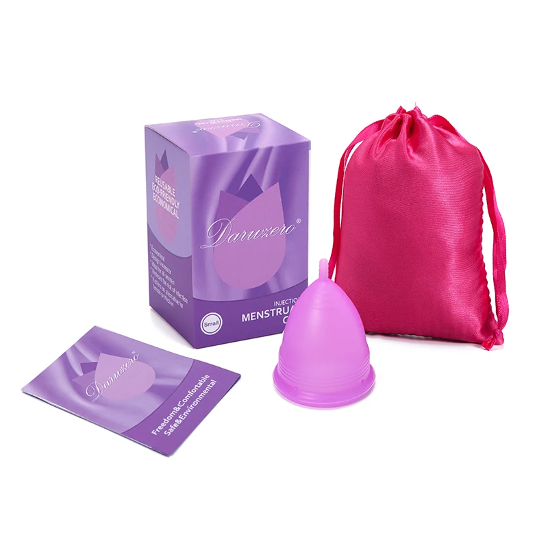 1Pack-Bag-box-Purpl Превосходная женская гигиеническая менструальная чашка, медицинская силиконовая менструальная чашка, многоразовая менструальная чашка для женщин и женщин, менструальная копа - Цвет: 1Pack-Bag-box-Purpl