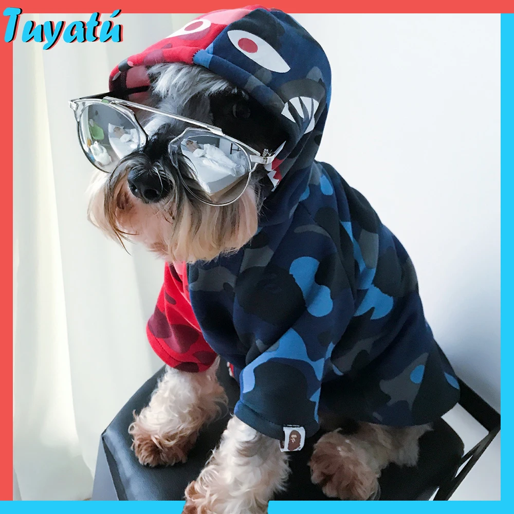 Толстовка с капюшоном для собак одежда маленьких и больших толстовка щенков