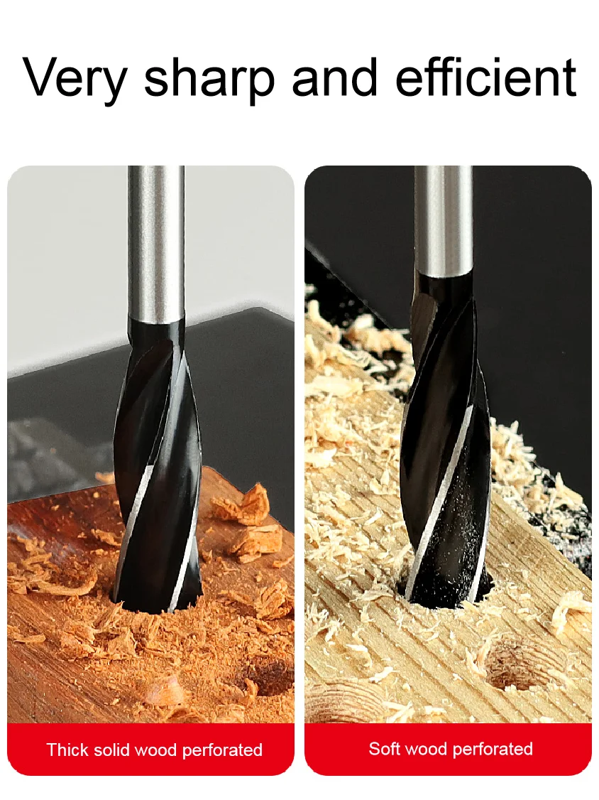 Шнековое сверло с четырьмя слотами и шестигранным хвостовиком поддержка для