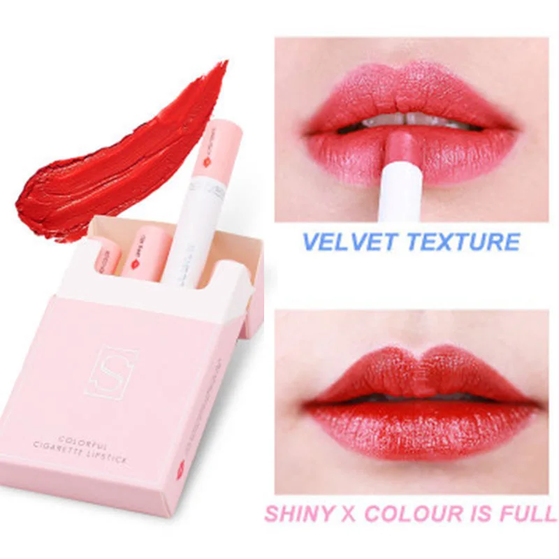 Хит 4 шт./компл. Для женщин помады комплект помидоры бобов Цвет не выгорает модные