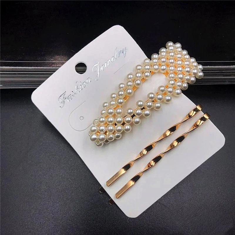 Свадебные женские аксессуары для волос модная Имитация жемчужная заколка