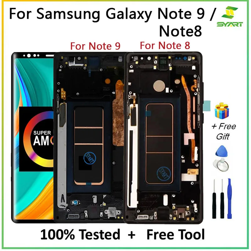 6 3 ''Супер AMOLED ЖК дисплей сенсорный экран дигитайзер сборка для Samsung Galaxy Note 8 Note9