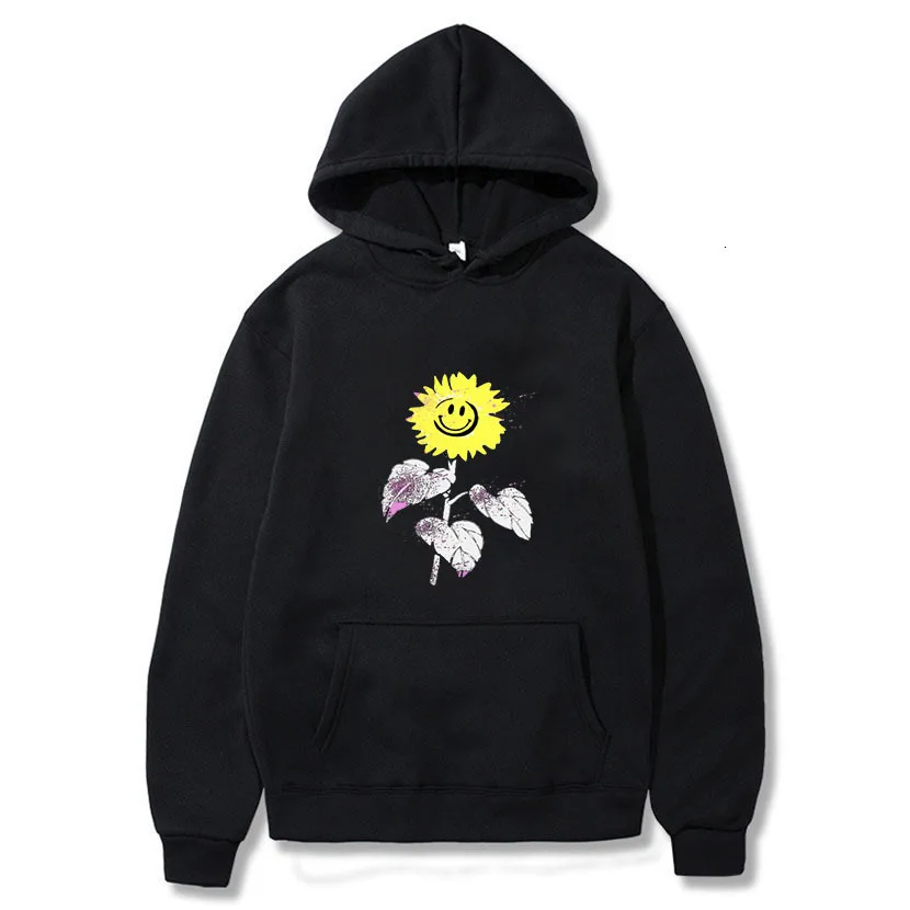 

Autumn and Winter Ladies Hoodies Print Sunflower Smile Casual Pullover Long Sleeves New Comfortable S-3XL Plus Size Hoodies