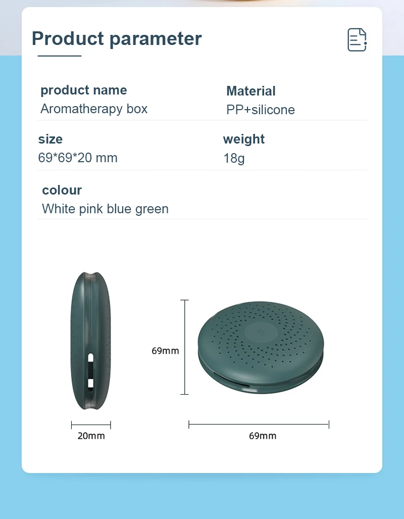 

1Pcs High Quality Filtering Odor Removing Storage Box Mini Mulitfunctional Aromatherapy Storage Box Camphor Pill Storage Box