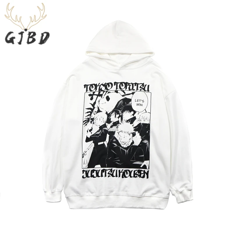 Женская толстовка с капюшоном и принтом аниме осенне-зимняя уличная одежда в