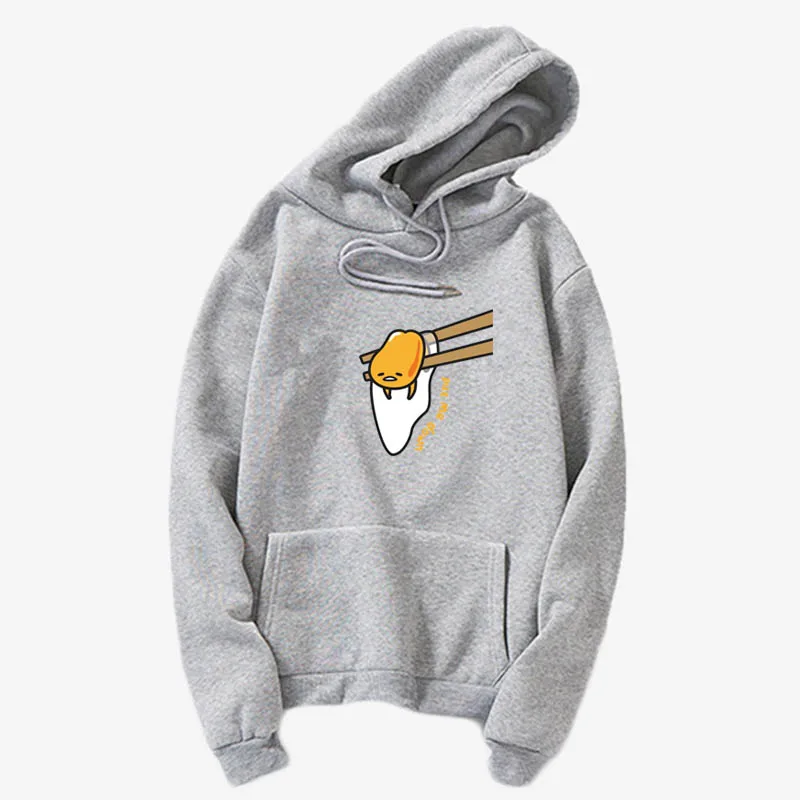 Gudetama Lazy Egg Yolk забавные толстовки в японском стиле Харадзюку милые женские Женская