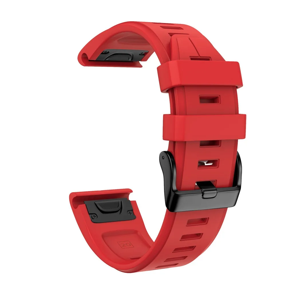 Red Для Garmin fenix 6 S/6 Spro умный ремень браслет аксессуары замена силиконового смарт-запястья для Garmin fenix 6 S/6 Spro# H15 - Цвет: Red