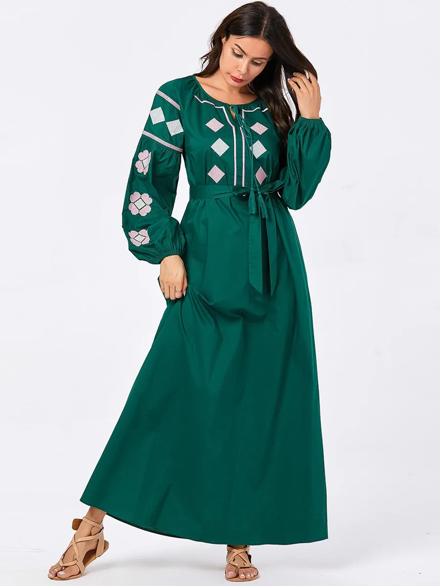 Мусульманское платье мусульманская одежда модное простое большого размера