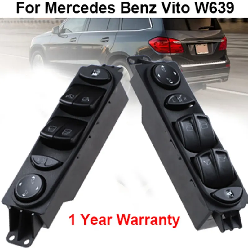 Переключатель Стеклоподъемника для Mercedes Vito W639 Sprinter II 906 Fensterheber Schalttaste Vorne Li 6395451313