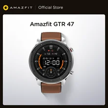 In Stock New 2019 Amazfit GTR 47mm Smart Watch 24Days Battery 5ATM Waterproof Smartwatch Music Control Global Version