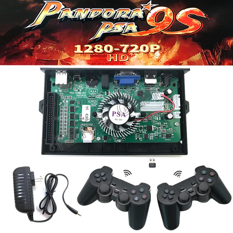 

Семейная версия Пандора 9S Box 4260 в 1, многоигровая печатная плата с поддержкой 3, 4 игроков, семейная версия материнской платы, VGA, HDMI выход