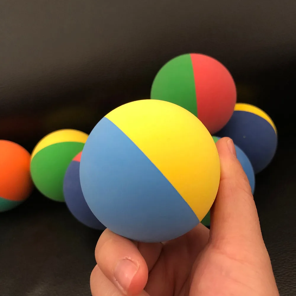 12 шт./лот 6 см прочный двухцветный ракетный шар сквош низкоскоростной резиновый