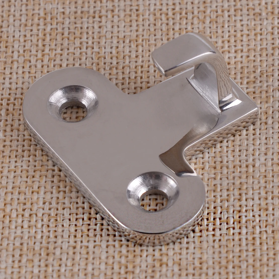 

DWCX 2Pcs Silver Stainless Steel Deck Hinge Locker Hatch Anti-Rattle Latch Fastener fit for Boats Yachts RV Deck Cabin Hardware