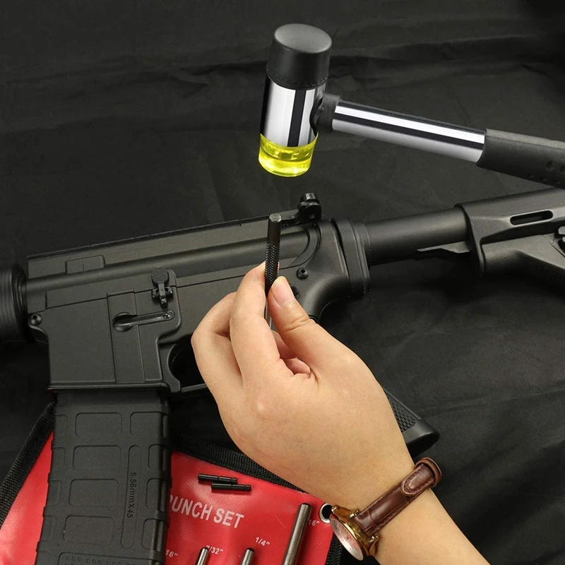 

Tactical Gun Accessories Hunting Disassembly Rifle Tool Roll Pin Punch Set with Storage Pouch 9 Piece Steel Removal Tool Kit