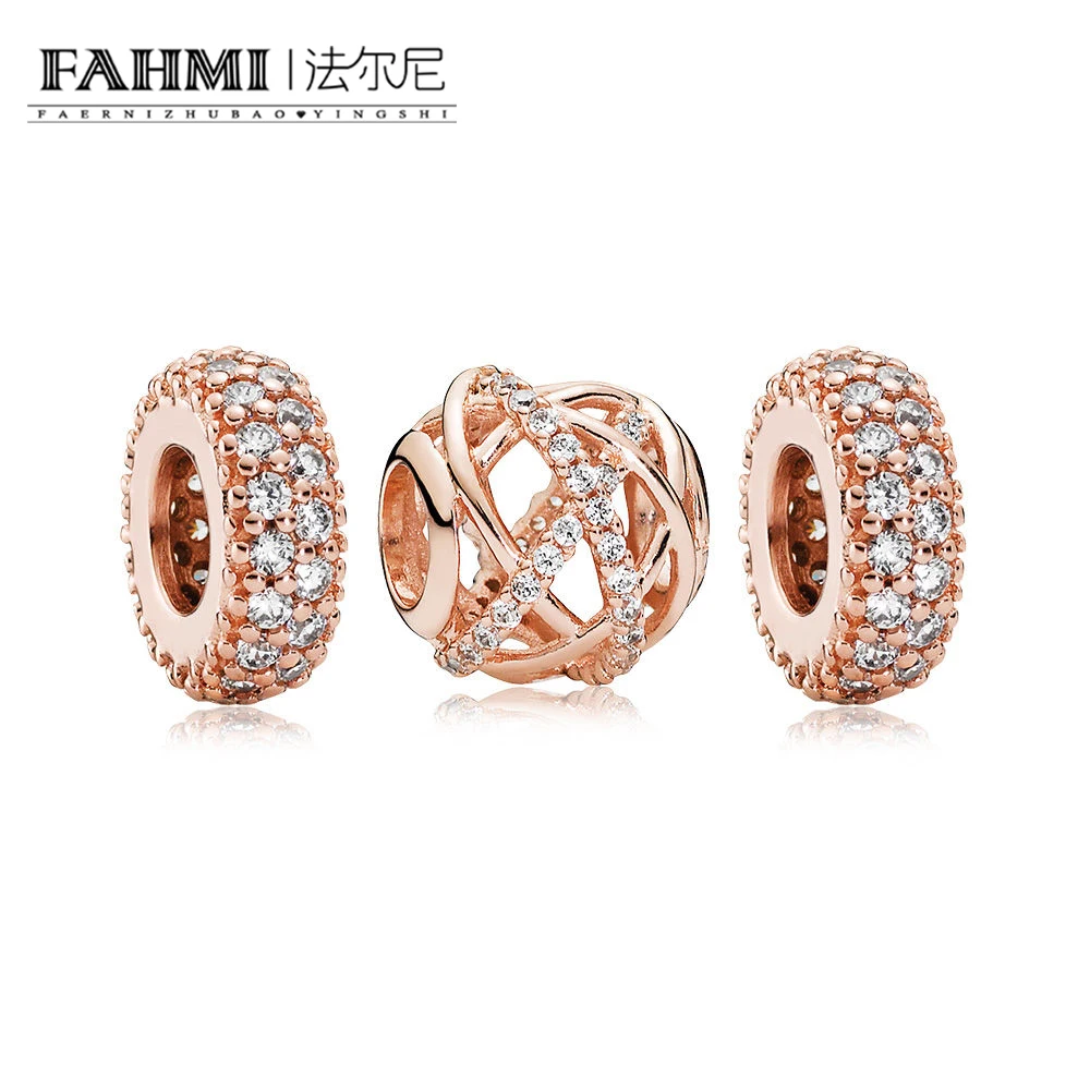 

2020 100% Серебро 925 пробы Роза сверкающая галактика Шарм Упаковка Ювелирные изделия подходящий DIY браслет подарок прямо с фабрики RAU0527