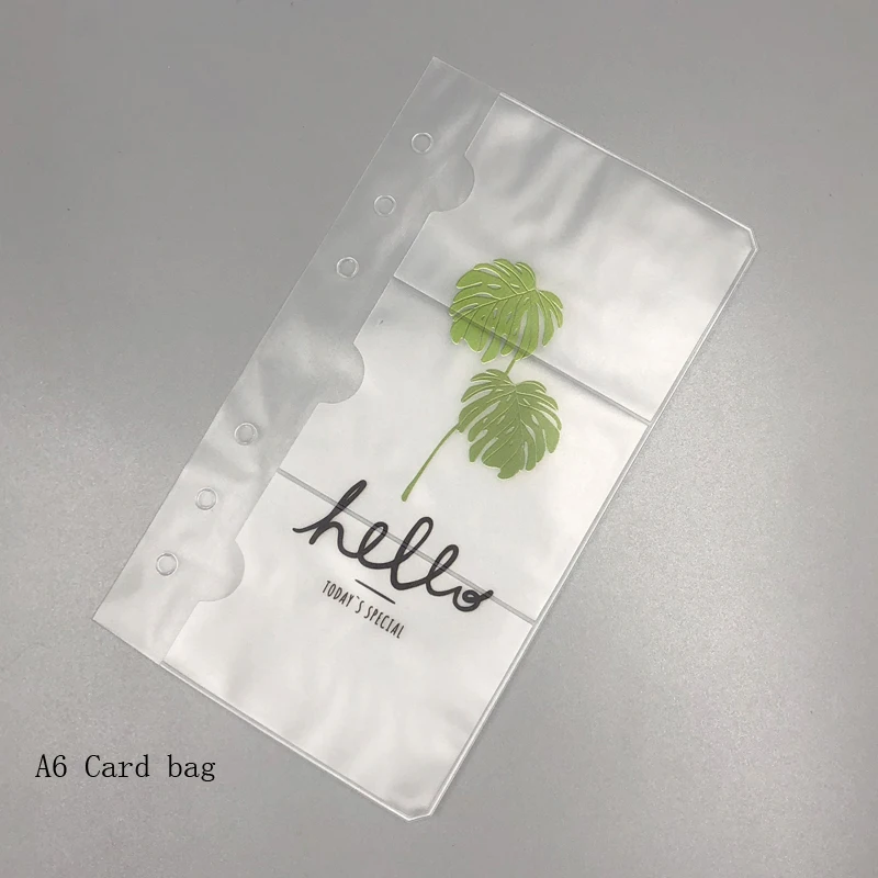 A6 Coconut tree Fromthenon милый блокнот сумка для хранения прозрачный ПВХ сумки на молнии аксессуары для планировщика для Filofax 6 отверстий мешочек дневник канцелярские принадлежности - Цвет: A6 Coconut tree