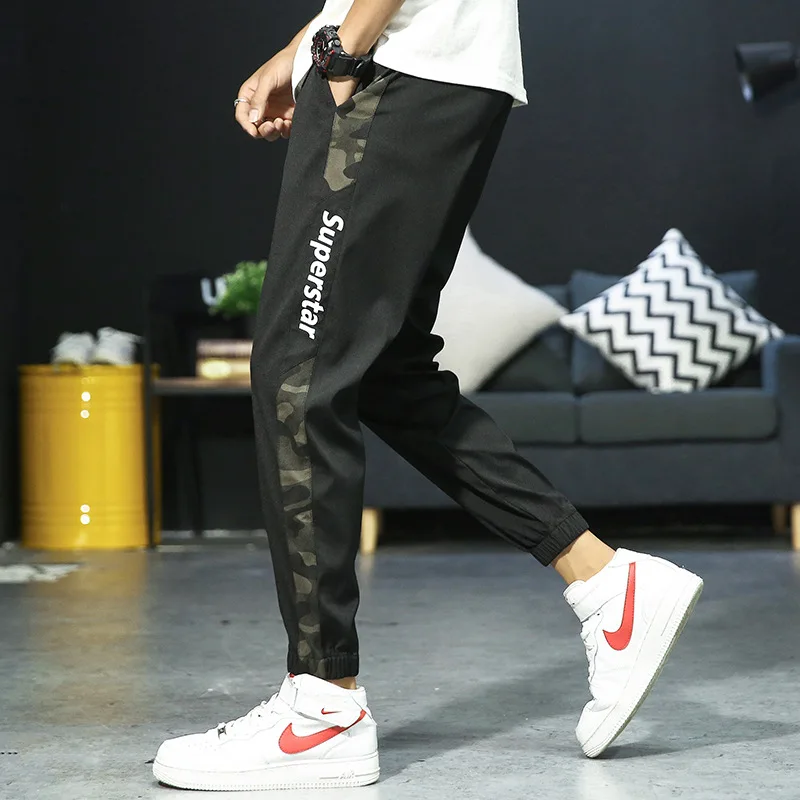 Брюки-карго мужские камуфляжные модные повседневные спортивные штаны для бега
