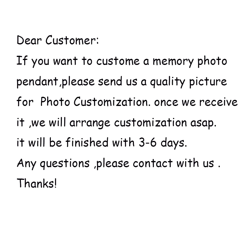 

Fashion Stainless Steel Chain Personalized Memory Photo Customize Jewelry Necklaces For Women Men