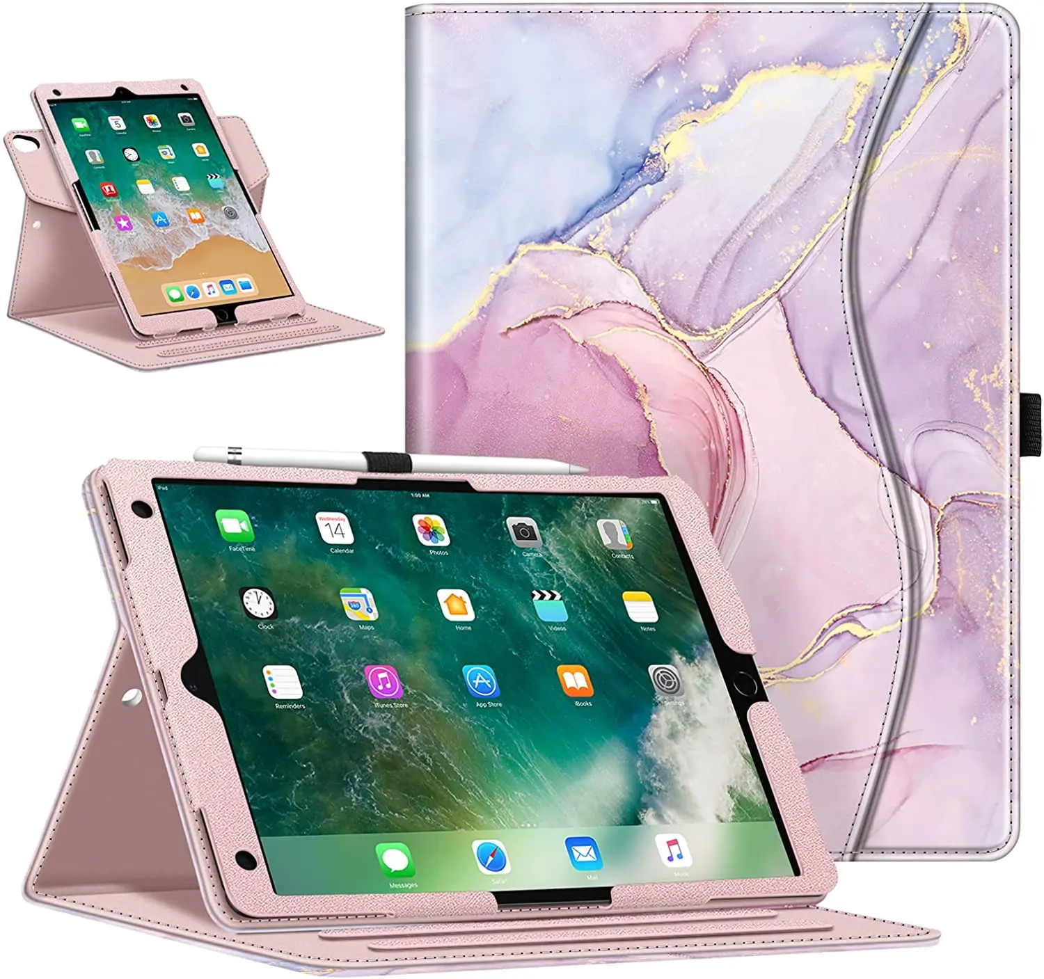 

Чехол Fintie для iPad Air (3-го поколения), 10,5 дюйма, 2019 / iPad Pro 10,5 дюйма, 2017-[защита углов], умный защитный чехол с вращением на 360 градусов
