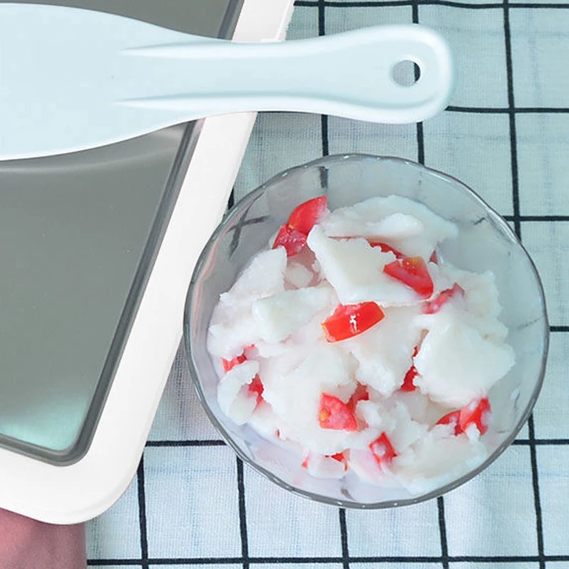 Машина для мороженого, роликовая тарелка для мороженого с 2 пластиковыми шпателями, очень подходит для мороженого ручной работы, заморозки ... от AliExpress RU&CIS NEW