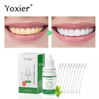 yoxier teeth whitening essence 10ml tooth brighten liquid with cotton swabs dental cleansing serum to remove tooth stains