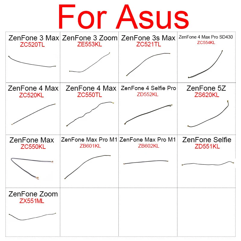 Антенна для Asus ZenFone 3 3s 4 5z Max Selfie Pro M1 Zoom SD430 ZB601KL ZB602KL ZC520KL ZC550TL ZD552KL|antenna signal flex cable|flex