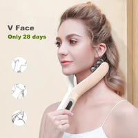 hand held v shaped face lifting roller electric facial massager double sided roller lifting and firming beauty instrument