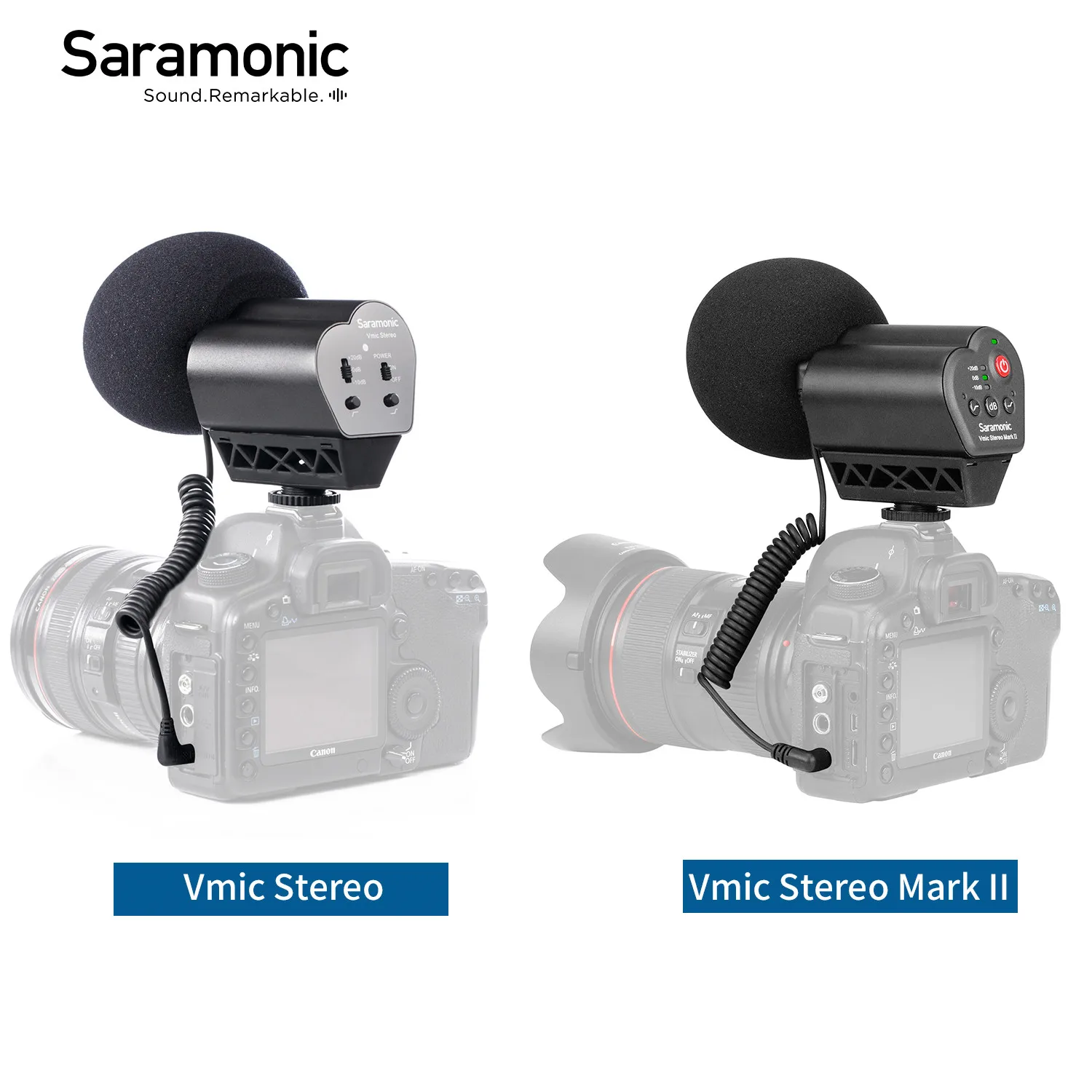 Saramonic Vmic стерео на камеру кардиоидный конденсаторный видеомикрофон для DSLR-камер