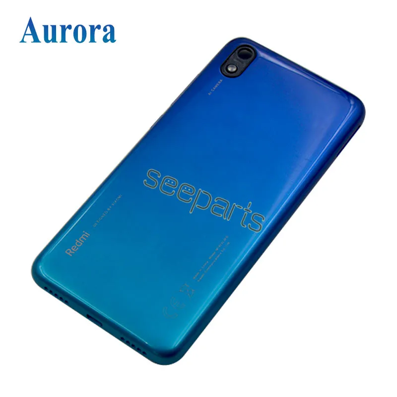 Для Xiaomi Redmi 7A Redmi7A задняя крышка корпуса с камерой len батарея чехол с логотипом Замена