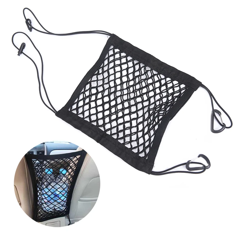 Новый автомобильный органайзер для заднего сиденья эластичная Сетчатая Сумка