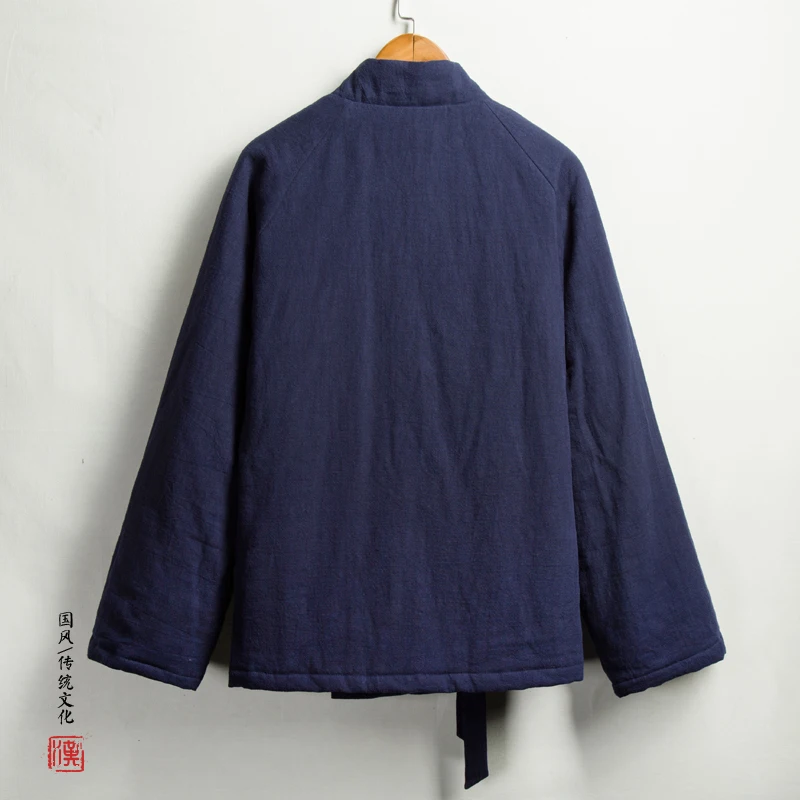 Зимние женские парки мужская верхняя одежда в китайском стиле ветровка халаты