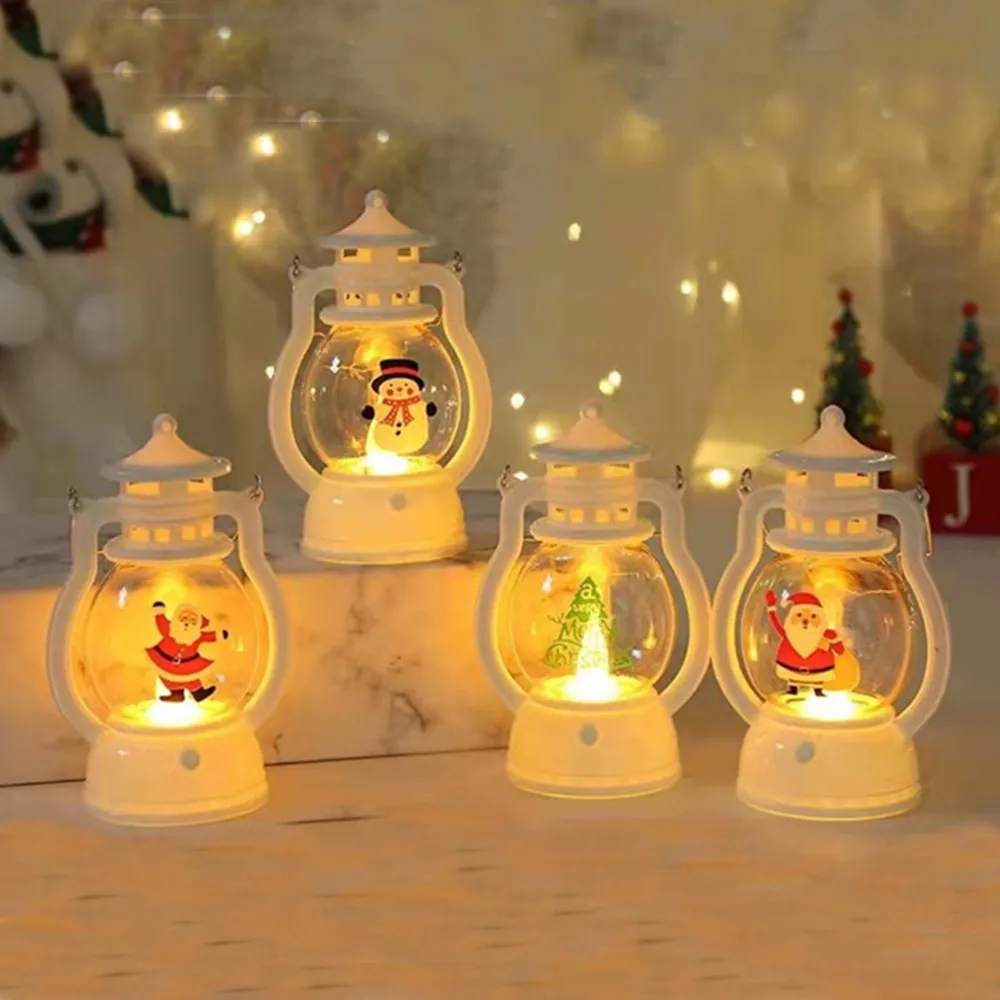 

Christmas Decoration Light Santa Claus Tree Snowman Candle Night Light For Holiday New Year Home Mall Shop Window Decor MGTD07
