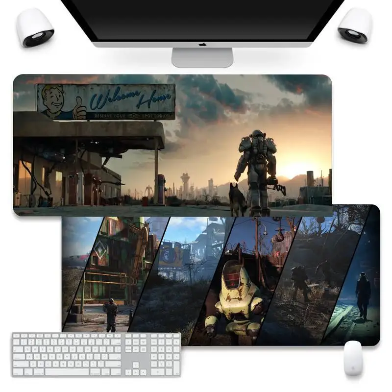Fallout 4 игровой скоростной розничный маленький резиновый коврик для мыши большая