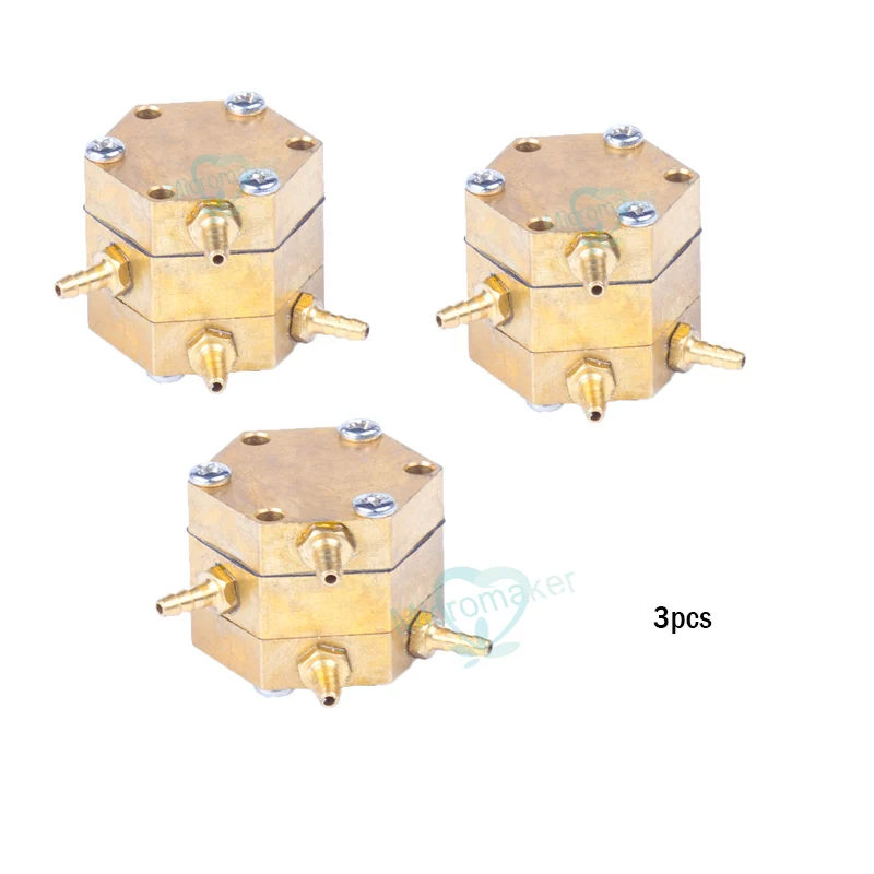 Стоматологический шестигранный водяной воздушный клапан медь 3 мм 4 разъема
