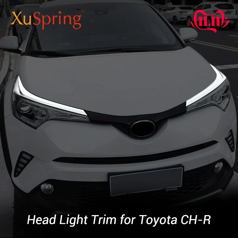 Для Toyota C-HR ЧР АБС-пластик автомобильный головной светильник s Рамка для бровей