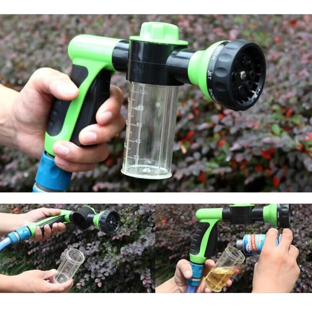 Садовый ручной распылительный шланг насадка для автомойки 8 регулируемых