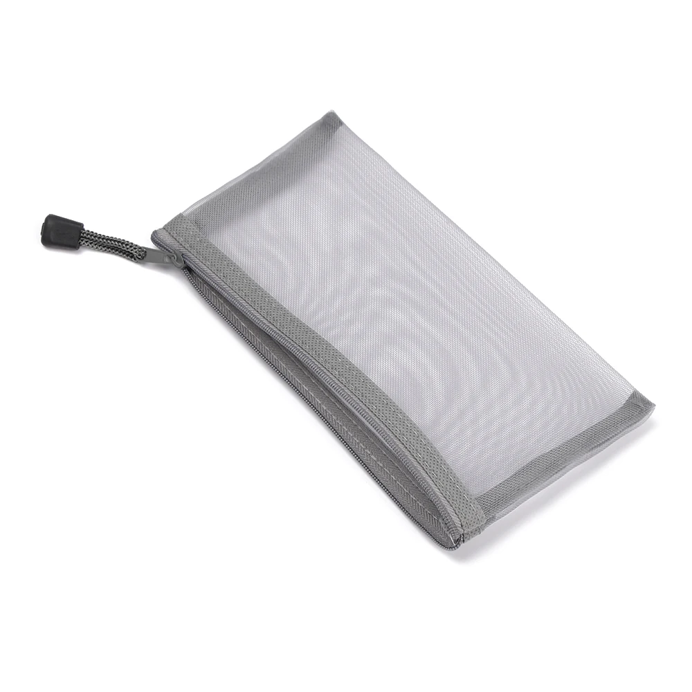 1 шт. цветной нейлоновый сетчатый чехол на молнии прозрачная сетка косметичка для