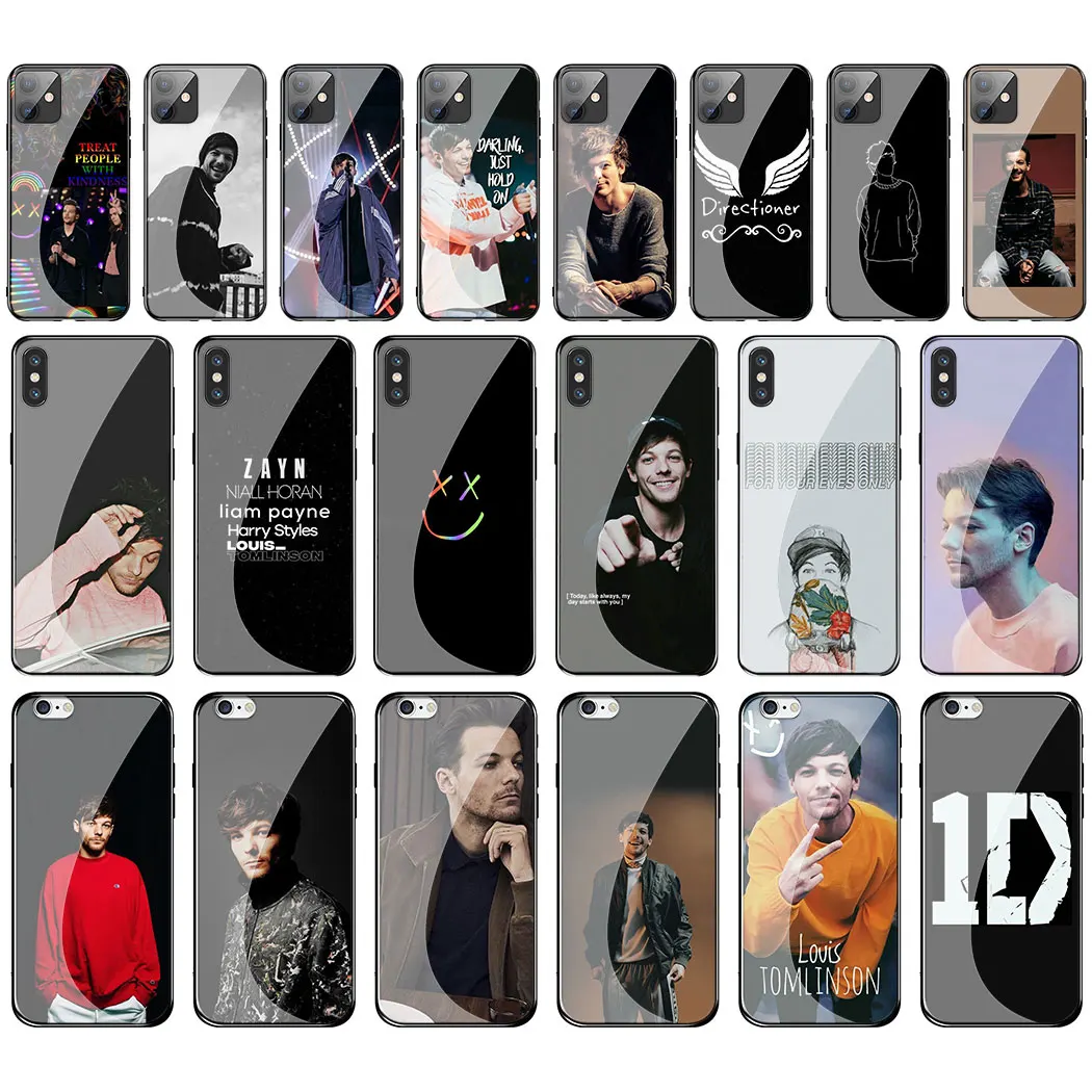 One Direction чехол из закаленного стекла для телефона Apple iPhone 11 Pro XS Max XR X 8 7 6S Plus 5S