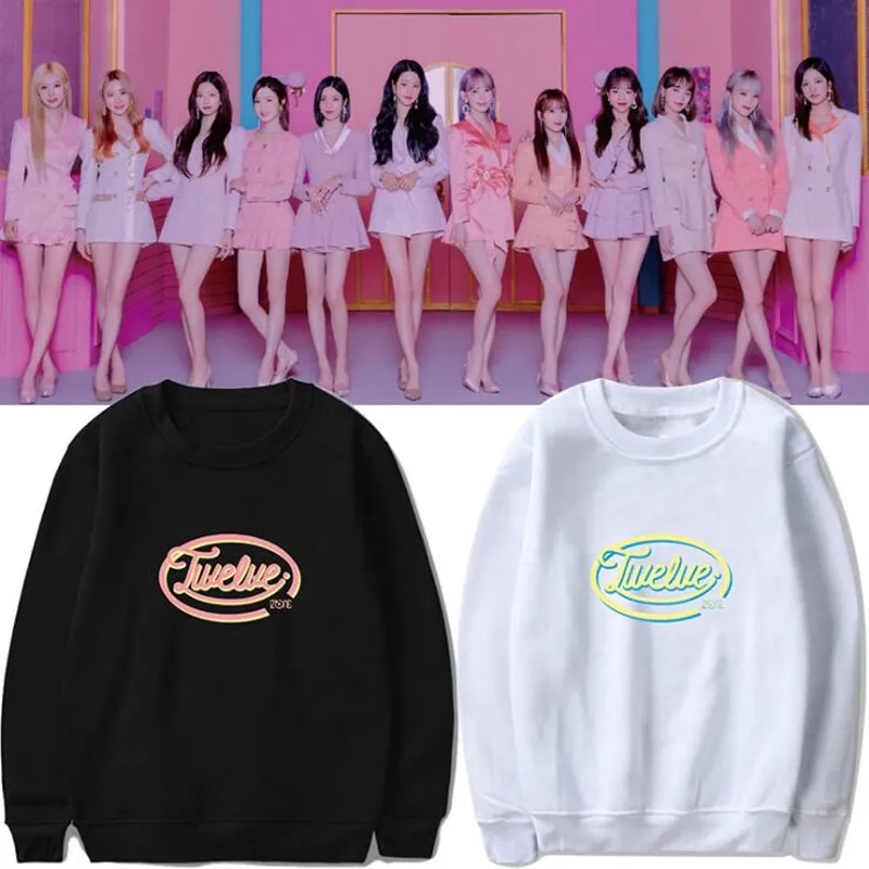 

Свитер унисекс Kpop IZONE, повседневный Топ, весна/осень пуловер с принтом